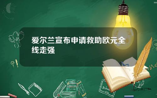 爱尔兰宣布申请救助欧元全线走强