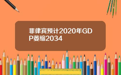 菲律宾预计2020年GDP萎缩2034