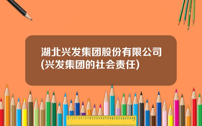 湖北兴发集团股份有限公司(兴发集团的社会责任)